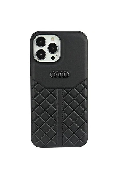 Audi Piele naturală iPhone 13 Pro / 13 6.1 "   negru/negru carcasă rigid...