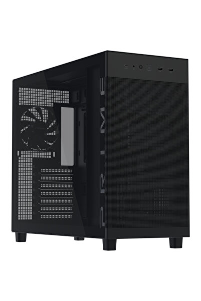 ASUS Carcasa Prime AP303 TG Fara sursa Turn Mijloc Sticla securizata Negru