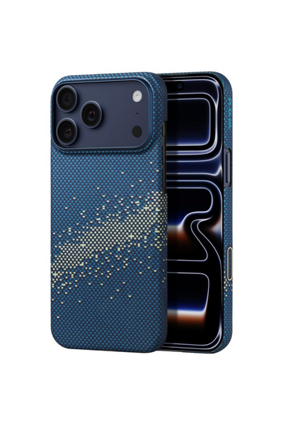 PITAKA Husa pentru iPhone 17 Pro, MagEz 7, Ultra-Slim, StarPeak Milky Way Galaxy