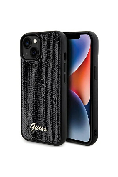 Guess Metal cu paiete și design tip script