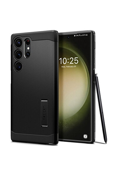 Spigen Husa Plastic Tough Armor pentru Samsung Galaxy S23 Ultra S918, Neagra ...