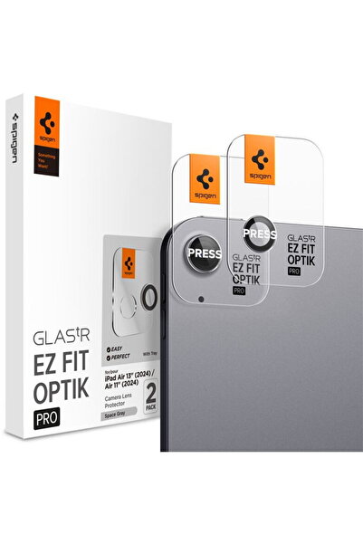 Spigen Glass tR EZ Fit Optik Pro 2 Pack, gri spațial - iPad Air 11"/13" 2024/...
