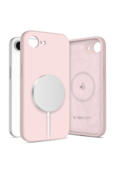 Tech-Protect Liquid Silicone MagSafe, iPhone 16E, Roz