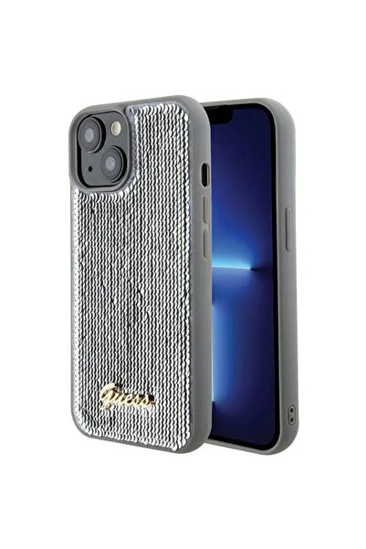 Guess iPhone 15 Pro 6.1" mov husДѓ rigidДѓ Sequin Script Metal