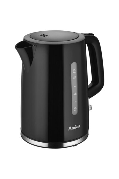 AMICA 1192001, Fierbator electric,1.7l, negru,2150W, 1.7 litri, carcasa Plast...