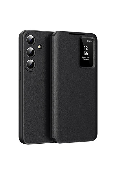 Techsuit Husă pentru Samsung Galaxy S26 Plus - Seria SmartView - Negru