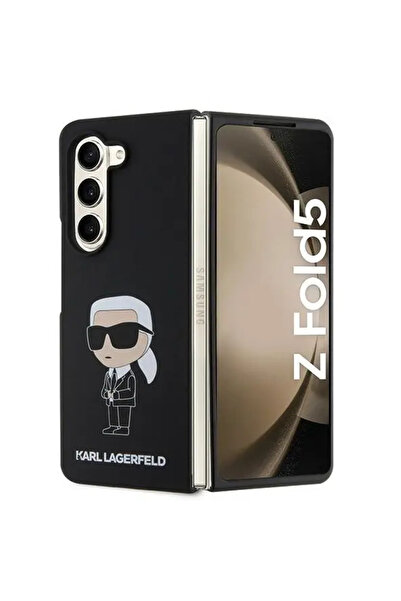 Karl Lagerfeld KLHCZFD5SNIKBCK Z Fold5 hardcase black/black Silicone Ikonik
