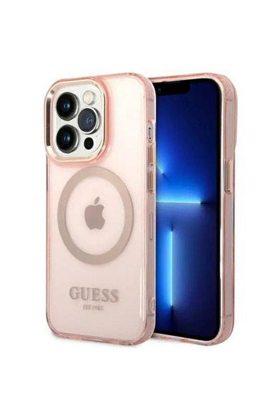 Guess GUHMP14XHTCMP iPhone 14 Pro Max 6.7 "   Husă rigidă roz/roz cu con...