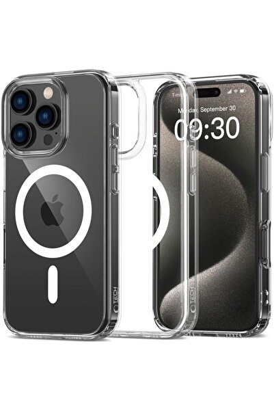Tech-Protect HusДѓ FlexAir Hybrid MagSafe pentru Apple iPhone 16 Pro, spate t...