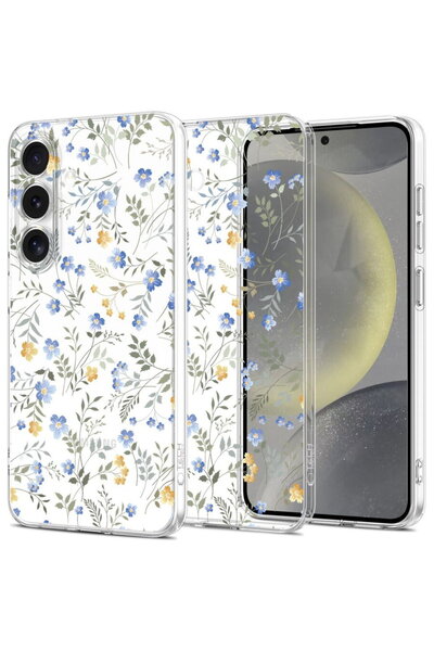 Tech-Protect Husă FlexAir pentru Galaxy S25, model floral Flori de primăvară,...