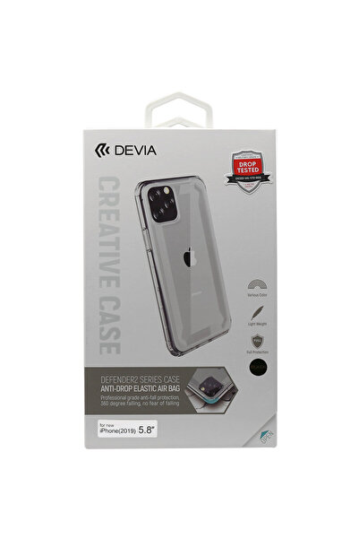Devia Husa Defender 2 iPhone 11 Pro Black (antishock cu margini flexibile si ...