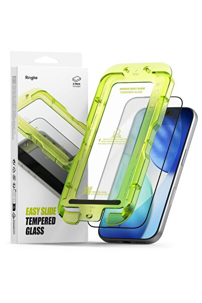 Ringke STICLĂ SECURIZATĂ EASY SLIDE PACHET DE 2 IPHONE 17 PRO MAX NEGRU