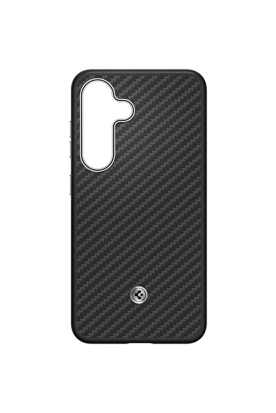 Samsung Husă Aramidă Neagră Argintie pentru Galaxy S25 Plus (S936)