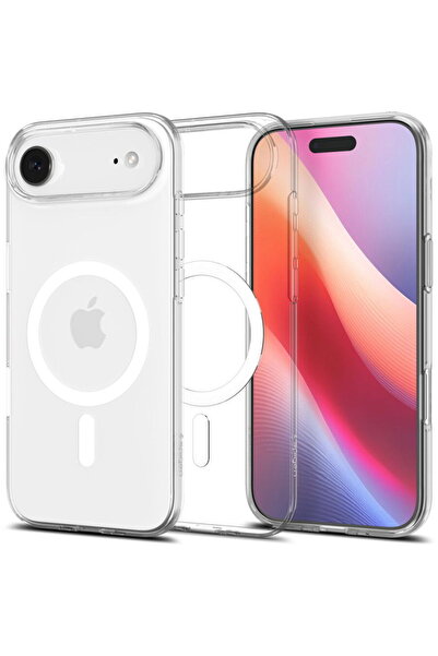 Spigen Husă pentru iPhone 17 Air - Liquid Crystal MagSafe - Transparent / Alb