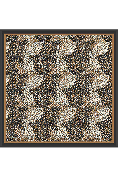 ARMANDA ΜΕΤΑΞΩΤΟ ΜΟΥΣΙΛΙΝΟ ΦΑΝΕΛΑ ΜΕ ΣΧΕΔΙΟ NESSA - ΜΑΥΡΟ-ΒΙΖΟΝ