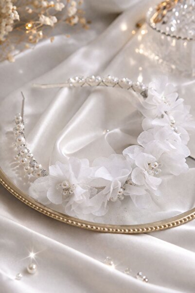 skycott Κεντημένο με λευκά στρας και κρυστάλλινες πέτρες, Στέμμα για νύφη, αρ...