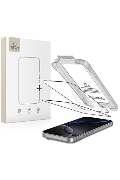 Tech-Protect SticlДѓ securizatДѓ Quick Set+ pentru iPhone 17 Pro Max, pachet ...