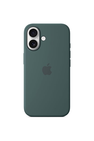 Apple Silicone case with MagSafe for iPhone 16, Lake green