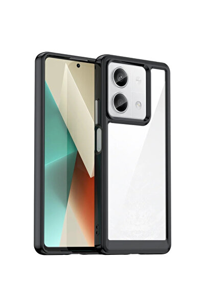 Hurtel Husă Spațială cu ramă de gel pentru Xiaomi Redmi Note 13 5G - negru