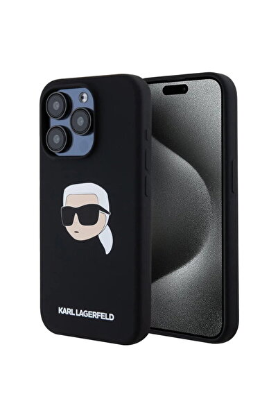 Karl Lagerfeld Husa pentru iPhone 15 Pro - Silicone MagSafe (KLHMP15LSKHPPLK)...