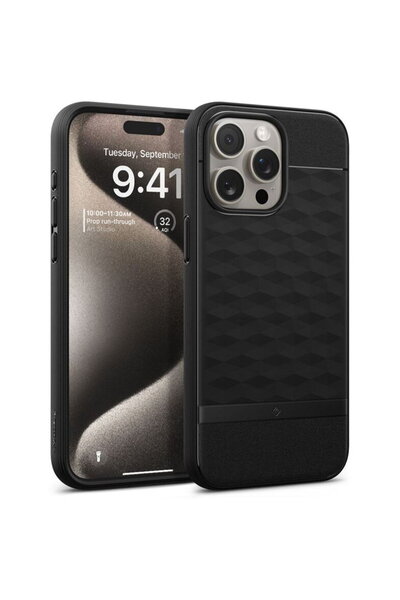 Spigen Caseology by Parallax MagSafe, matte black - iPhone 15 Pro Max