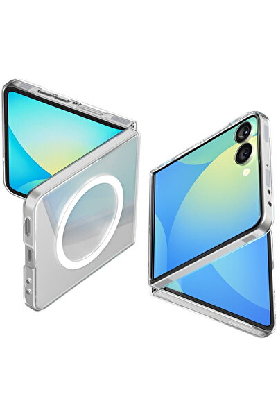 Spigen Husa Air skin mag (magfit) pentru Samsung Galaxy Z Flip 7 - transparen...