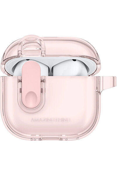 Amazingthing Husă minimalistă pentru AirPods 4 – Roz