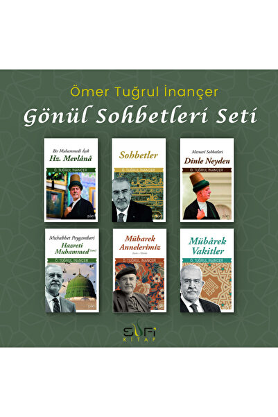Sufi Kitap Ömer Tuğrul İnançer - Gönül Sohbetleri Seti (Katlanır Kartpostal H...