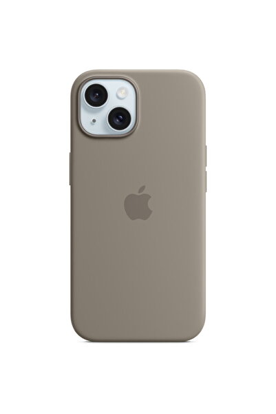 Apple Silicone Case with MagSafe pentru iPhone 15, Clay