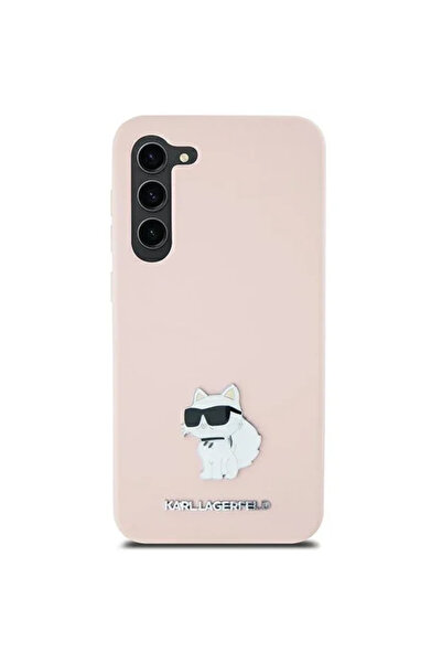 Karl Lagerfeld Silicone Choupette Metal Pin case for Samsung Galaxy S23 Ultra...