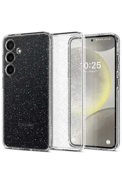 Spigen Huse pentru Samsung Galaxy S24 - Liquid Crystal Glitter - Crystal Quartz
