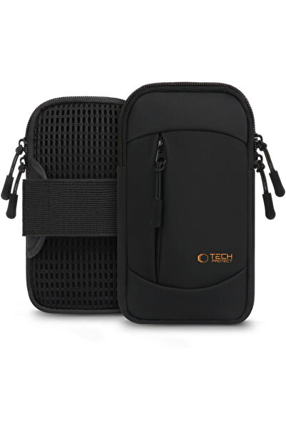 Tech-Protect M6 BANDEROLĂ SPORT UNIVERSALĂ NEGRU/PORTOCALIU