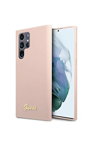 Guess GUHCS23LLSLMGPP S23 Ultra S918 roz/roz carcasă rigidă din silicon cu lo...