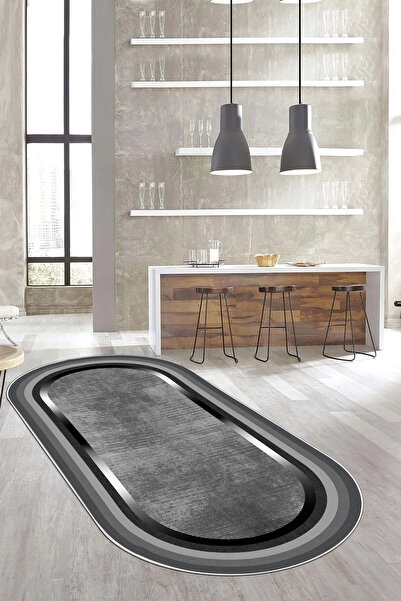 Hülya Home Salon Halısı Geometrik İskandinav Eskitmeli Dijital Baskı Yıkanabi...