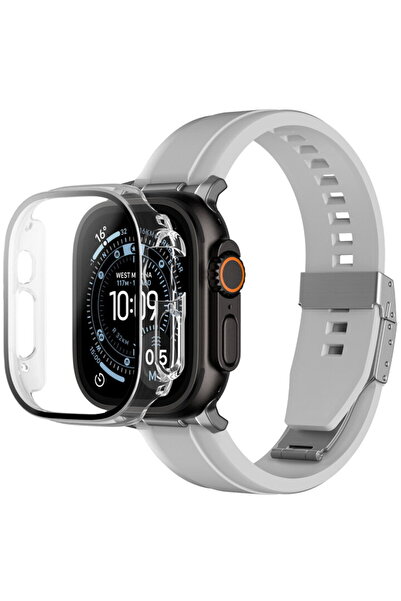 Amazingthing Protector de ecran din sticlă Radix cu carcasă pentru Apple Watc...