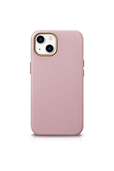 ICARER Husa Litchi din piele premium pentru iPhone 14 Plus, magnetică, cu Mag...