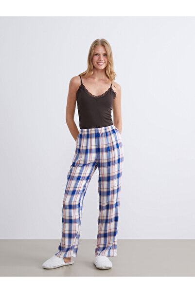 LC Waikiki Elasticated Waist Plaid Women's Pyjama Bottoms