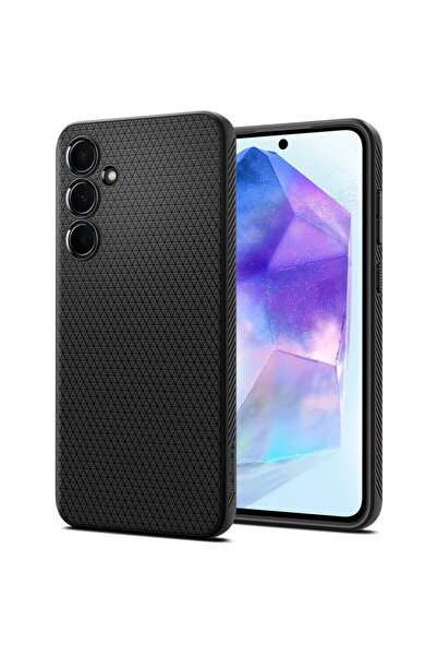 Spigen Husa pentru Samsung Galaxy A55 5G, Spigen, Liquid Air, Neagra ACS07526
