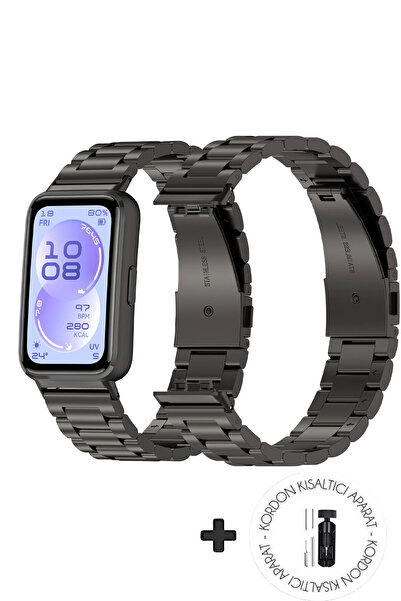 Nezih Case Huawei Band 11 / 11 Pro Uyumlu Metal Baklalı Ayarlanabilir Klipsli...
