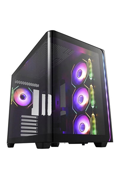 Fortron Mid Tower Fara sursa FSP M580-BA Negru