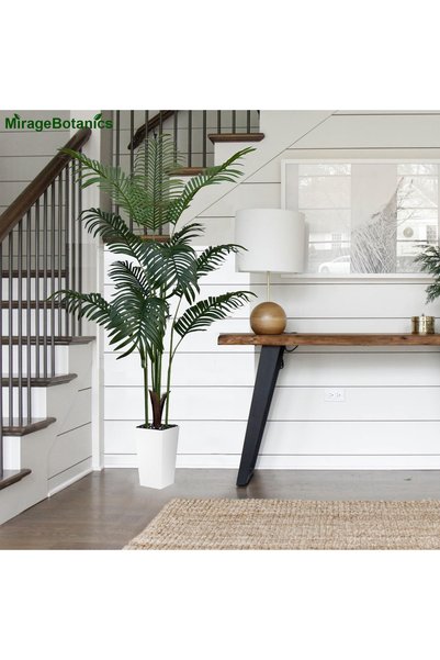 MirageBotanics 140cm Artificial Palm Tree, Fake Palm Tree - Faux Tropical Floor Plant for Home Office Indoor Decor
