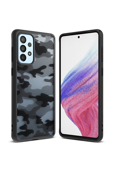 Ringke Husa Fusion Matte din TPU cu ramă pentru Samsung Galaxy A73 negru