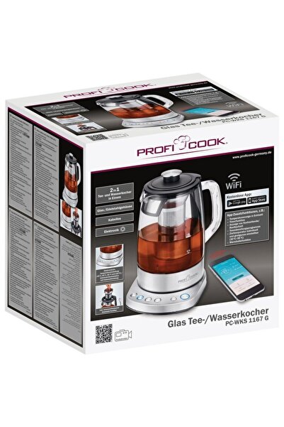 ProfiCook Fierbător electric fără fir din sticlă PC-WKS 1167