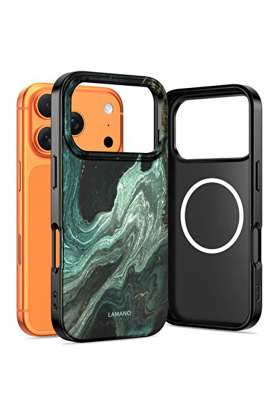 Tech-Protect Θήκη Husa Lamano MagSafe για iPhone 17 Pro, μοντέλο Aura Green, ...