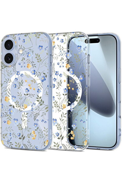 Tech-Protect HusДѓ FlexAir MagSafe pentru iPhone 17, model Spring Flowers, co...