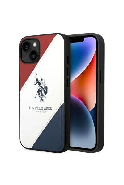U.S. Polo Assn. US Polo USHCP14MPSO3 iPhone 14 Plus 6.7" alb/alb Tricolor Emb...