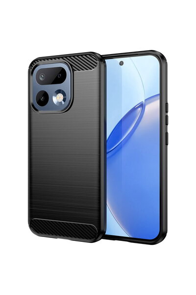 Techsuit Husă pentru Realme 16 Pro - Silicon Carbon - Negru