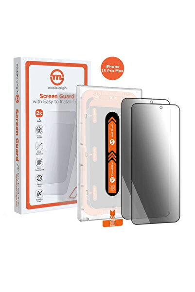 Mobile Origin Folie de protecție pentru confidențialitate iPhone 15 Pro Max c...