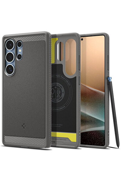Spigen HusДѓ Rugged Armor (MagFit) pentru Samsung Galaxy S25 Ultra вЂ“ Gri Ma...
