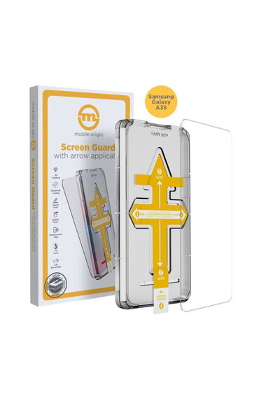 Mobile Origin Folie de protecție cu aplicator tip săgeată - Galaxy A35